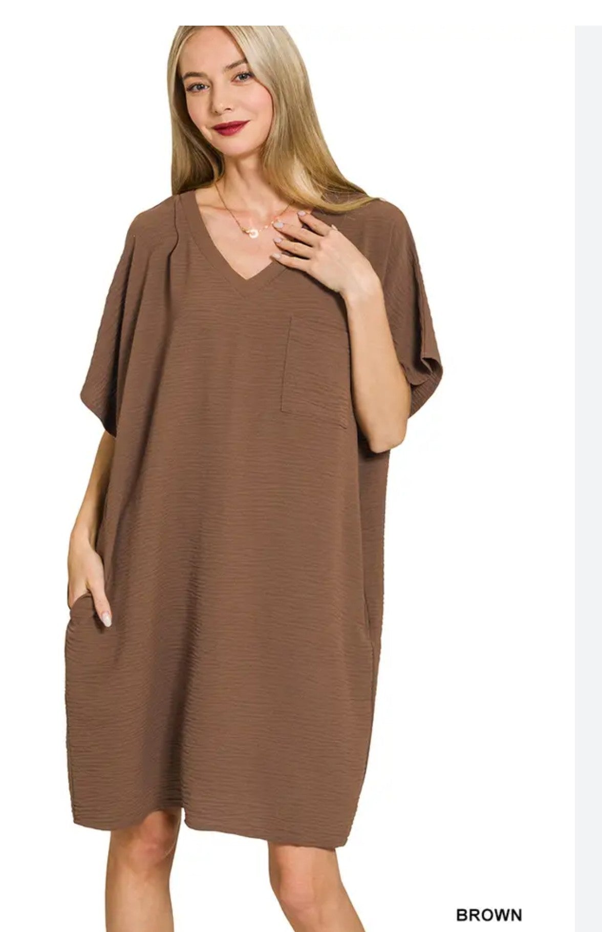 Brown Zenana Dress