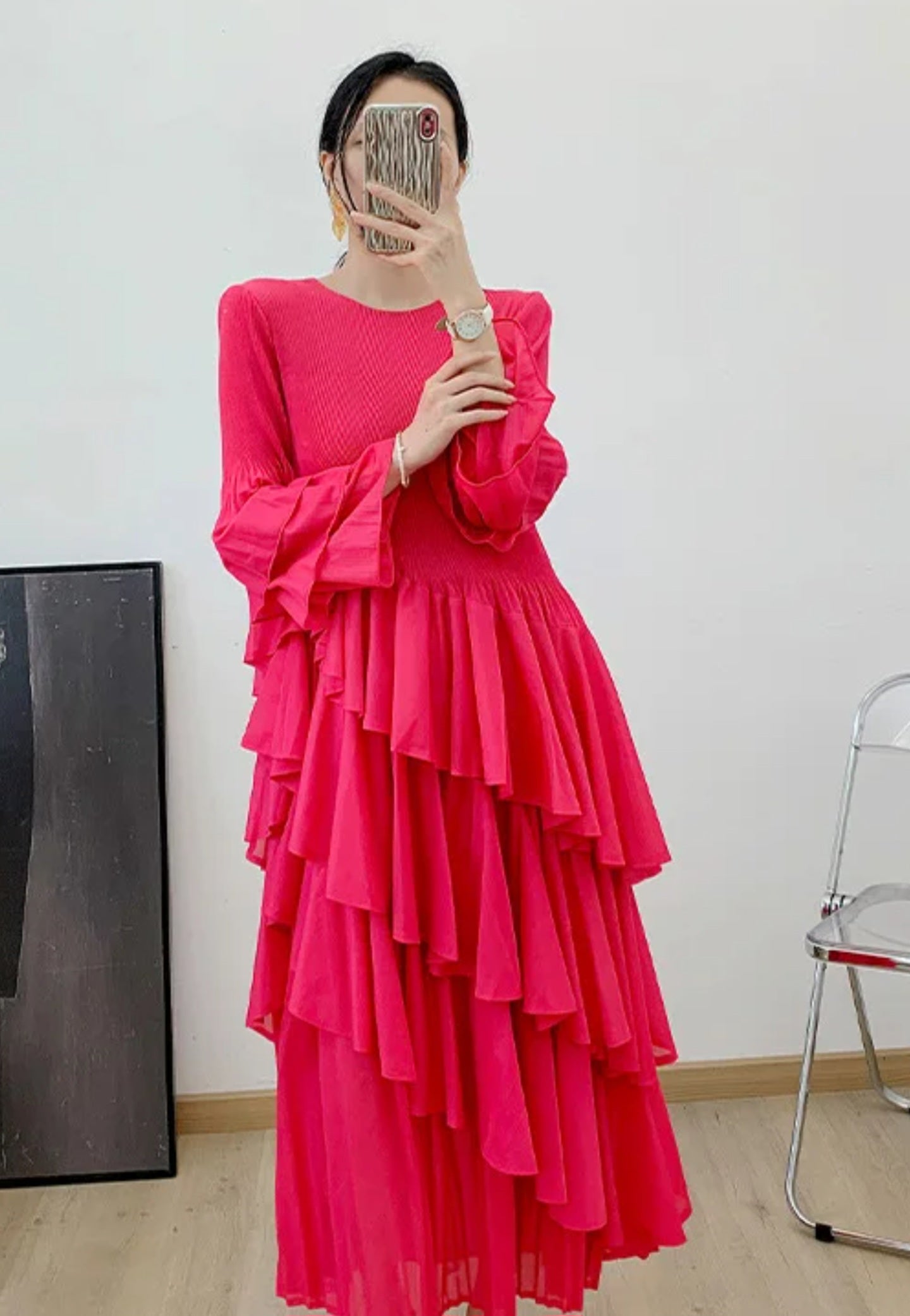Layered One Size Fits All  Dress