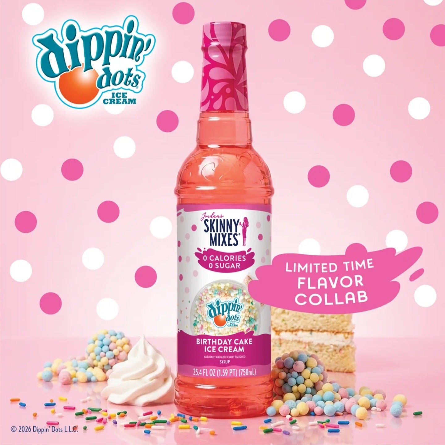 Birthday Cake ( dipping dots flavor ) Jordan's Skinny Syrup