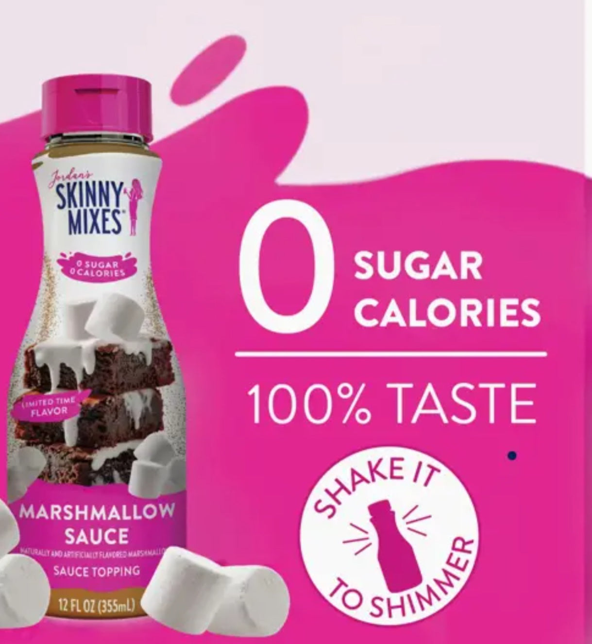 Sweet tooth? 🍫🍥 You’re going to love this! Jordan’s Skinny Mixes Marshmallow Sauce is here — and it’s guilt-free!