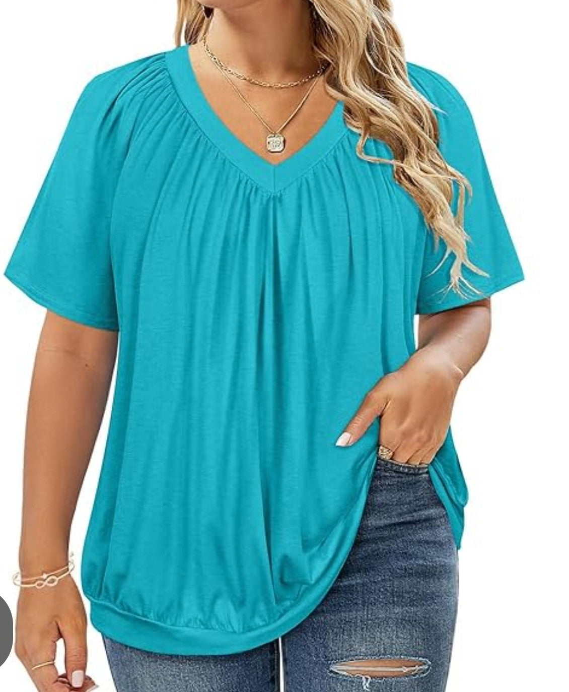 Zenana Outfitters Teal Top
