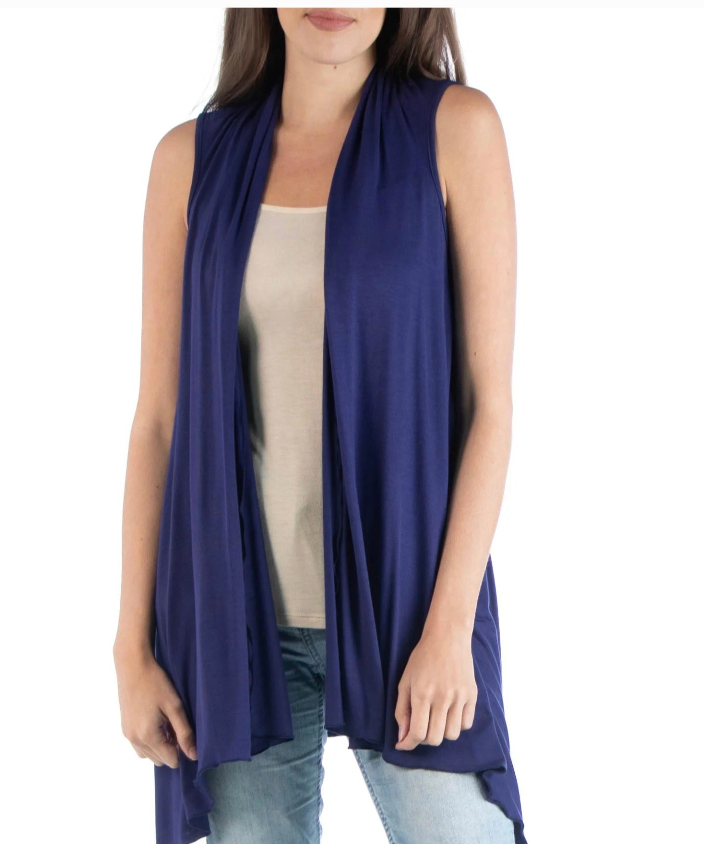 Beautiful Navy Blue Vest by Zenana