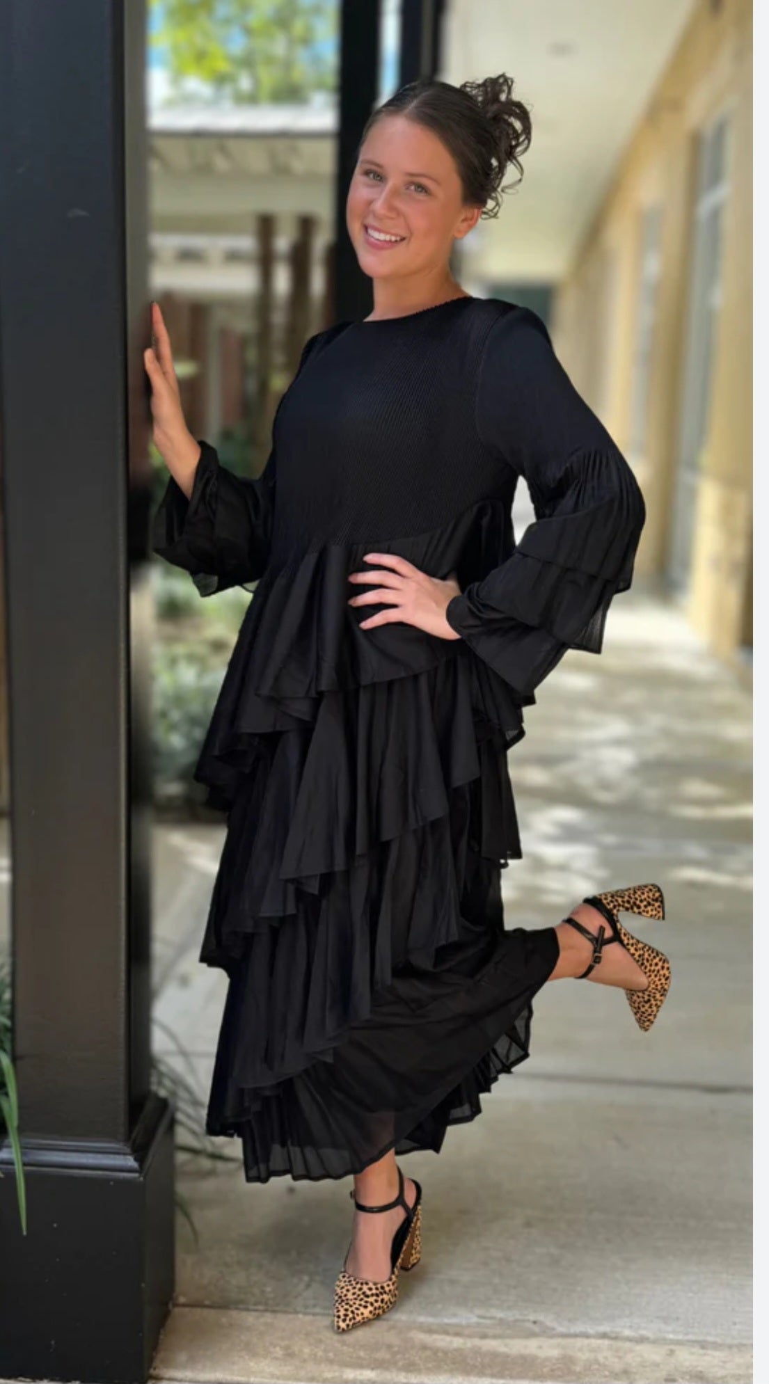Layered One Size Fits All  Dress