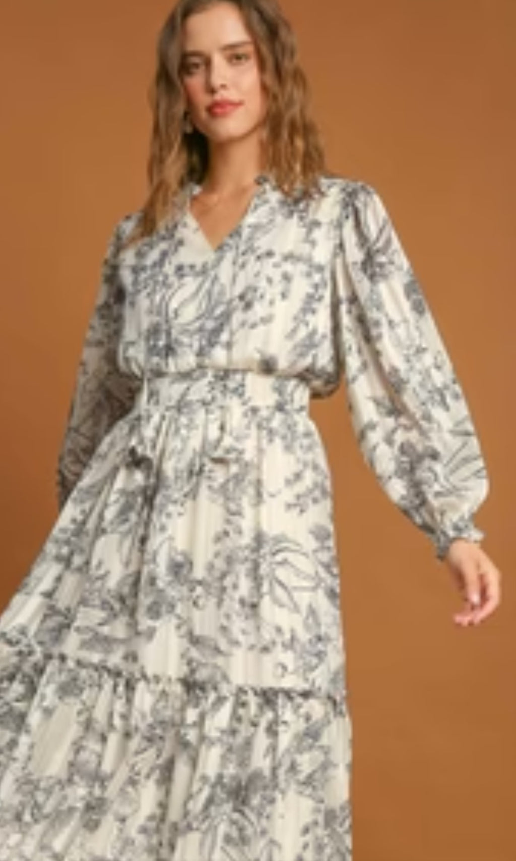Beautiful Umgee  Fall Flower Dress (lined)