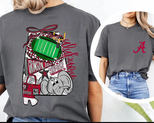 Alabama Collegiate State Design Tee