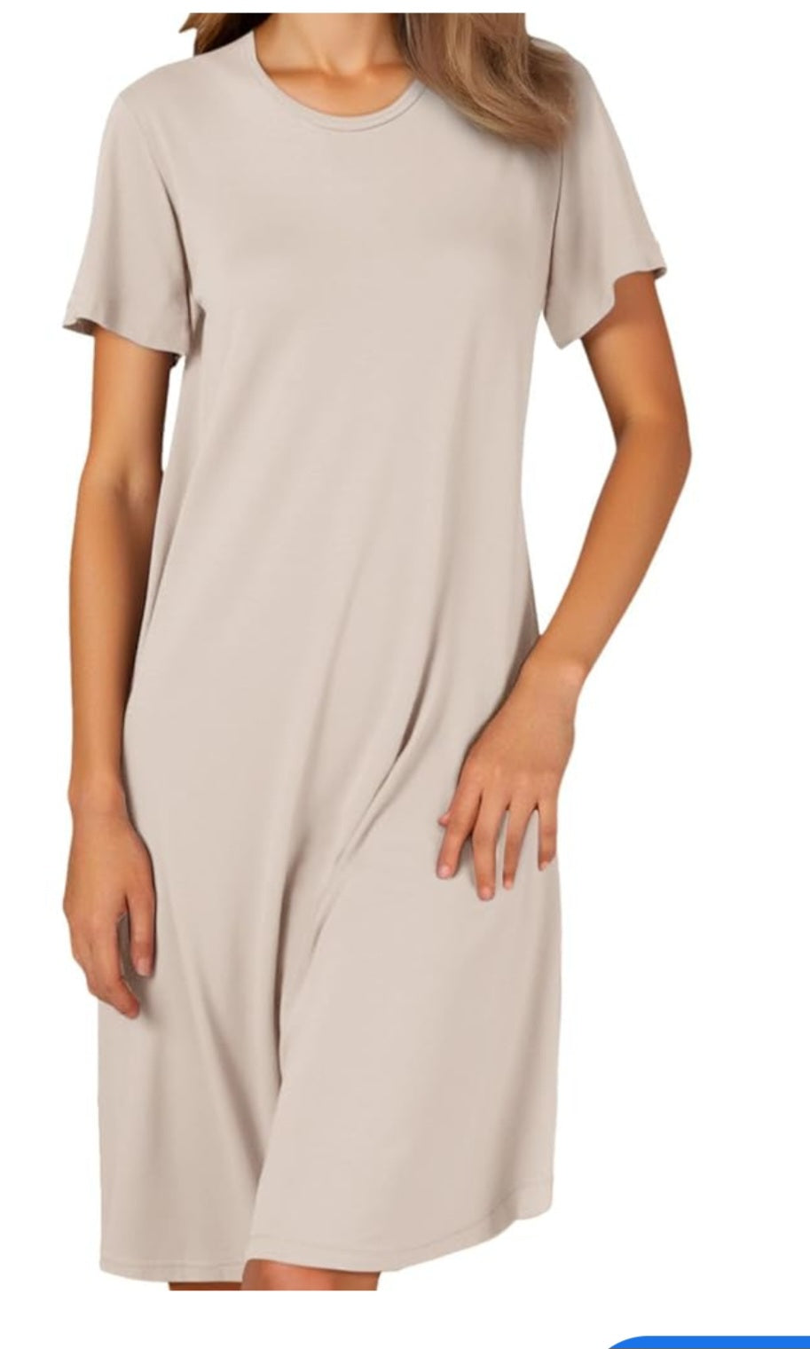 Beige Swing Dress