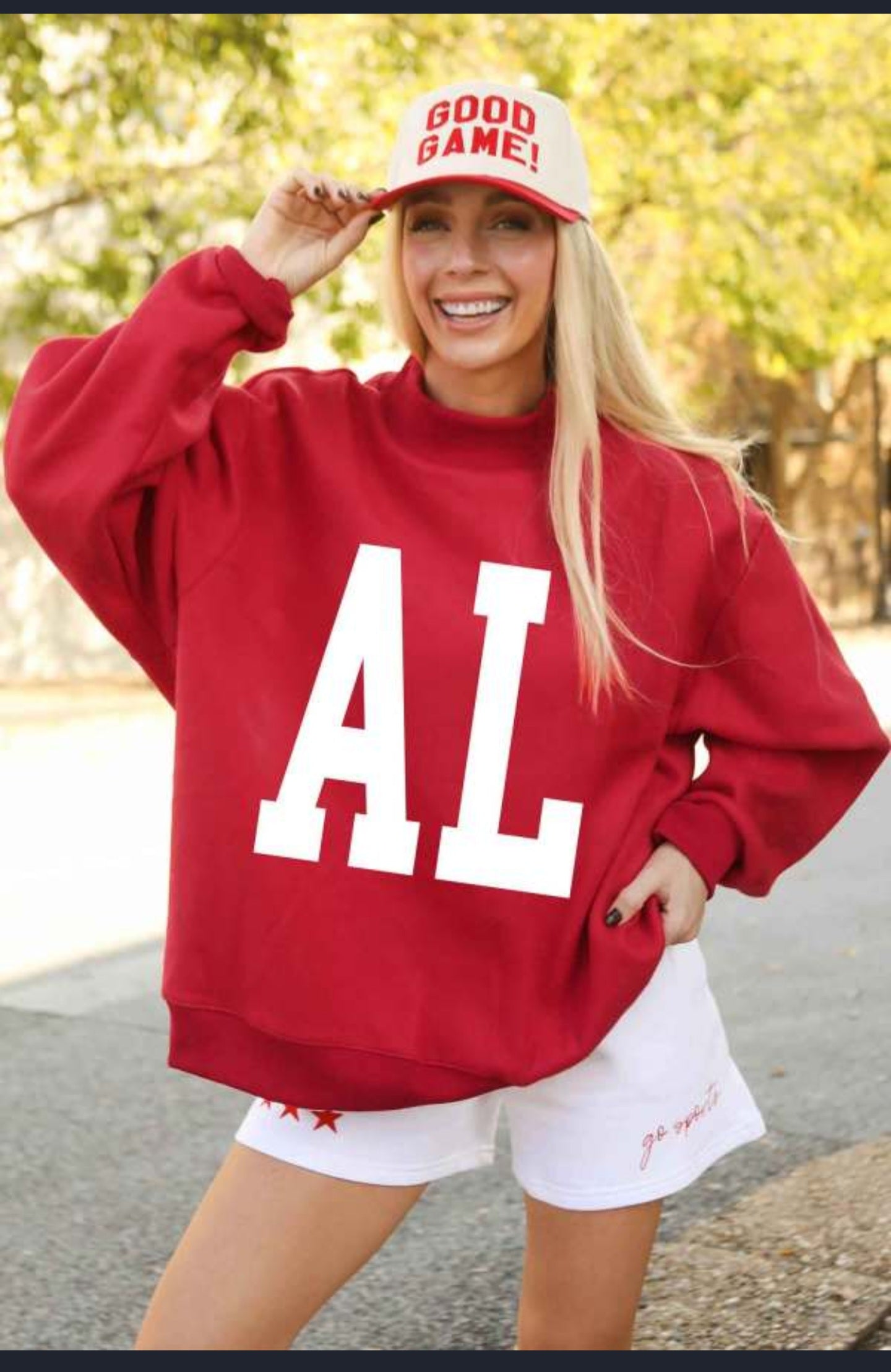 Reversible Alabama/AL sweatshirt