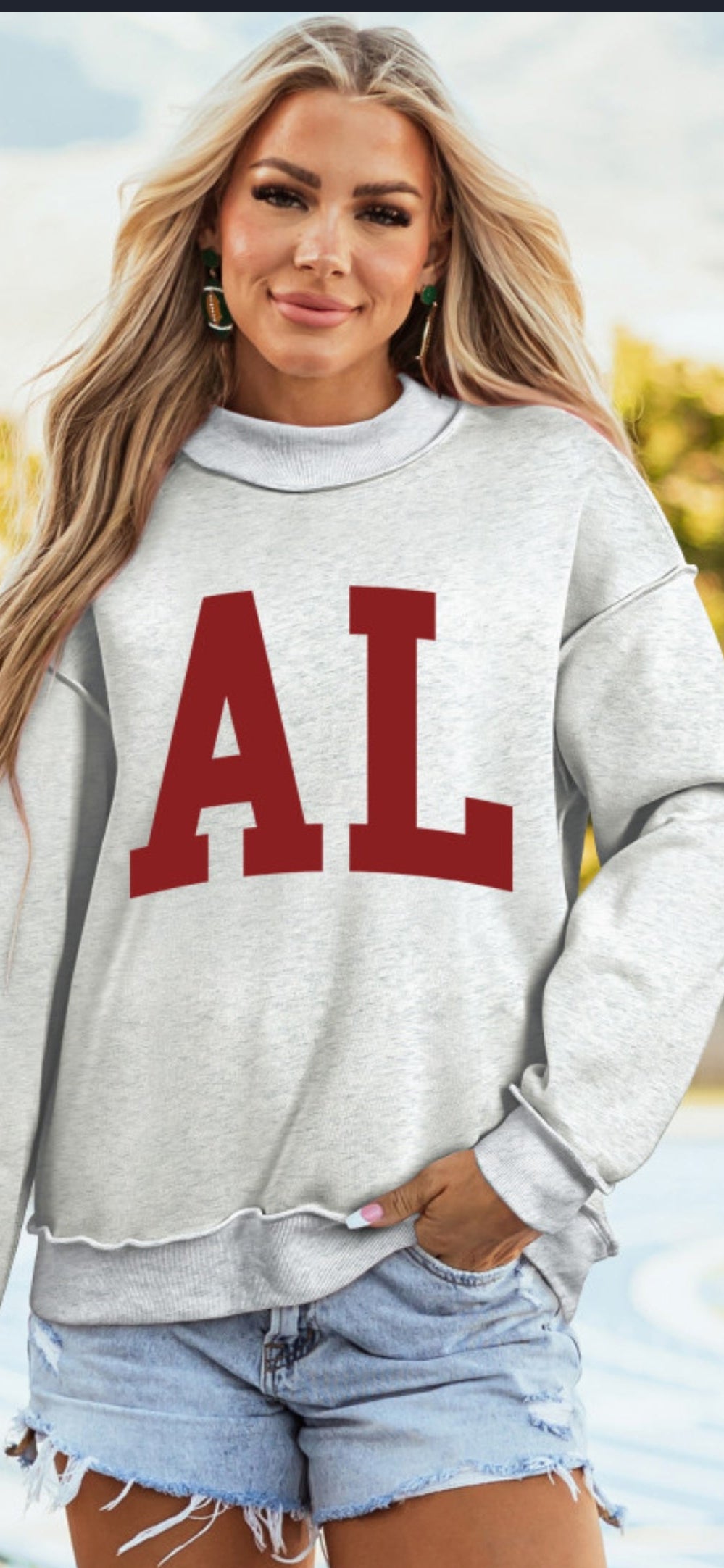 Reversible Bama/AL sweatshirt