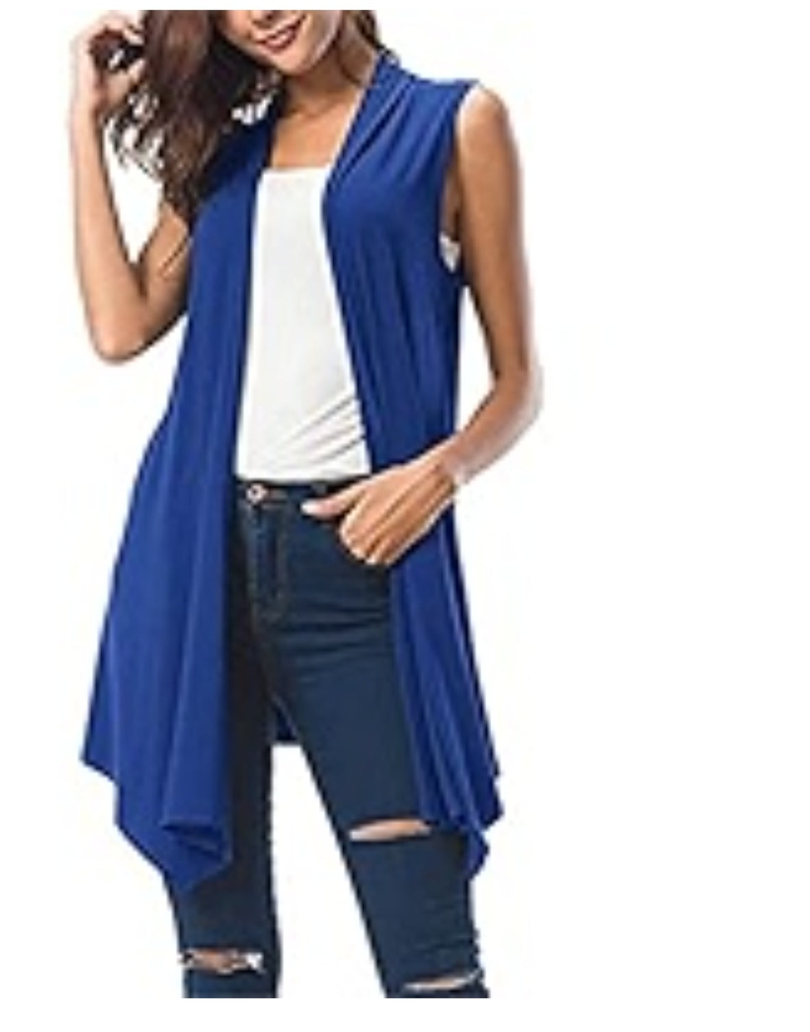 Beautiful Blue Vest by Zenana